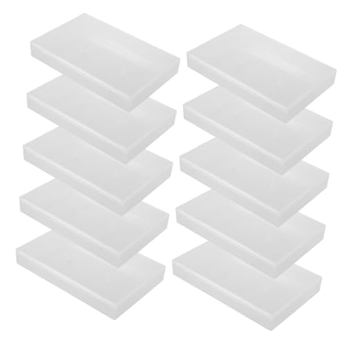ELAYARD 10 Stück Teiliges Transparente Kunststoff aufbewahrungsboxen für Audiokassetten Stapelbare Schützende Hüllen für Leere Tonbänder Vielseitiger Organizer für Zuhause und Sammler ELAYARD 10 Stück Teiliges Transparente Kunststoff aufbewahrungsboxen für Audiokassetten Stapelbare Schützende Hüllen für Leere Tonbänder Vielseitiger Organizer für Zuhause und Sammler von ELAYARD