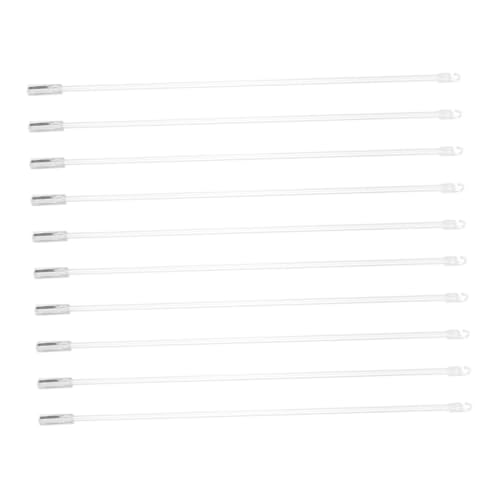 ELAYARD 10 Stück Teiliges Transparentes Blind Wand Ersatzteil mit Griff Praktisches Gardinenzubehör für Jalousien Leichtes Ziehen und Anbringen von ELAYARD