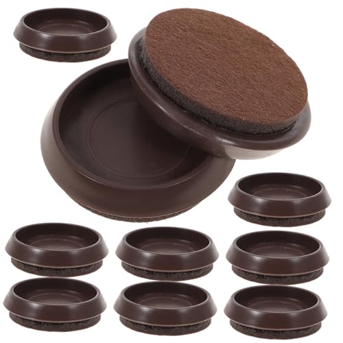 ELAYARD 10 Stück Teiliges rutschfeste Caster Cups mit Filzpad Möbel Bodenschutz Stuhlstopper für Fliesenböden Leichte Stabile Möbelgleiter von ELAYARD