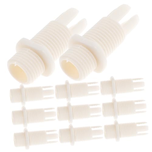 ELAYARD 100 Stück Kabelhalter Deckenlicht Zugentlastung Kabelschutz Gewindeklemme Kabelbefestigung Weiß für Lampen Stromkabel Organizer zur Kabelverwaltung und Sicherung von ELAYARD