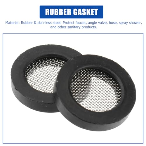 ELAYARD 100 Stück Teiliges Silikon Dichtungs Filtergarnitur mit Edelstahl Sieb für Wasserhahn Duschkopf Gartenschlauch Wassersparende Spritzfreie Dichtungsunterlegscheiben Einfache ELAYARD 100 Stück Teiliges Silikon Dichtungs Filtergarnitur mit Edelstahl Sieb für Wasserhahn Duschkopf Gartenschlauch Wassersparende Spritzfreie Dichtungsunterlegscheiben Einfache von ELAYARD