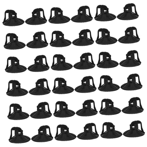 ELAYARD 100 Stück Transparente PVC Saugnäpfe für Windschutzscheiben Sonnenschutz Auto Fenster Langlebig Wiederverwendbar Einfach zu Montieren für Küche Bad Büro Glasflächen von ELAYARD