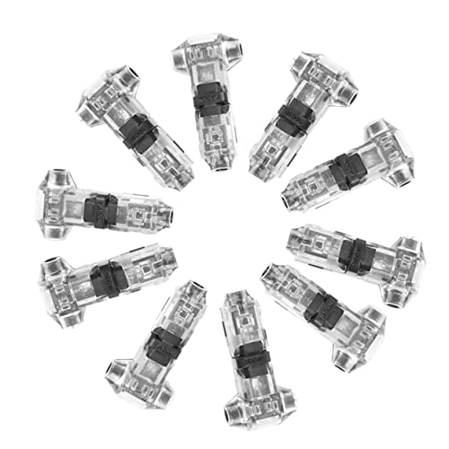 ELAYARD 10Stücke Drahtverbinder ohne Kabelabisolierung für Awg Elektrische Drähte Praktische Langlebige Quick Splice Kabelanschlüsse für Vielseitige Anwendungen ELAYARD 10Stücke Drahtverbinder ohne Kabelabisolierung für Awg Elektrische Drähte Praktische Langlebige Quick Splice Kabelanschlüsse für Vielseitige Anwendungen von ELAYARD