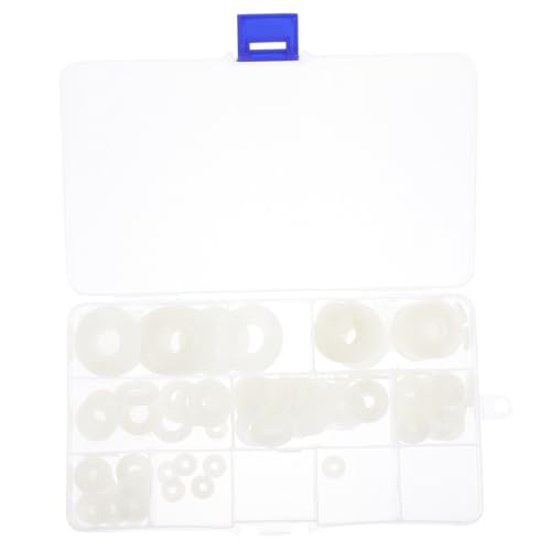 ELAYARD 110 Stück Teiliges Gummi Dichtungsringe Flachscheiben für Schrauben Sanitär Waschbecken Montage Ringe in Mehreren Schwarz Langlebig und Robust für Haushaltsgeräte von ELAYARD