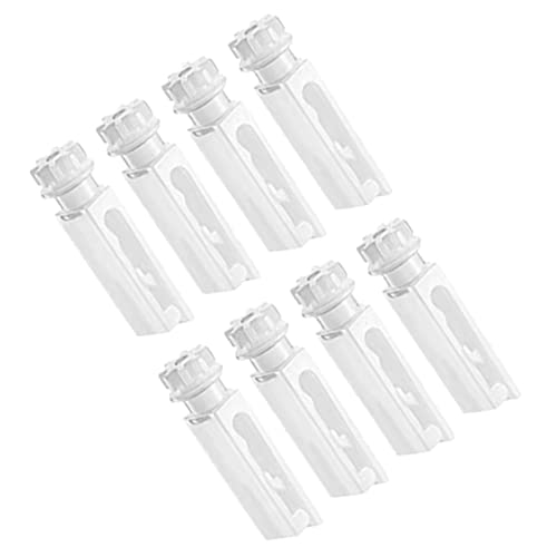 ELAYARD 12 Sätze Vertikale Jalousien Reparaturlaschen und Stiele Transparent Robuste Ersatzteile zur Einfachen Reparatur Gebrochener Vertikallamellen Kompatibel mit Vielen Modellen von ELAYARD