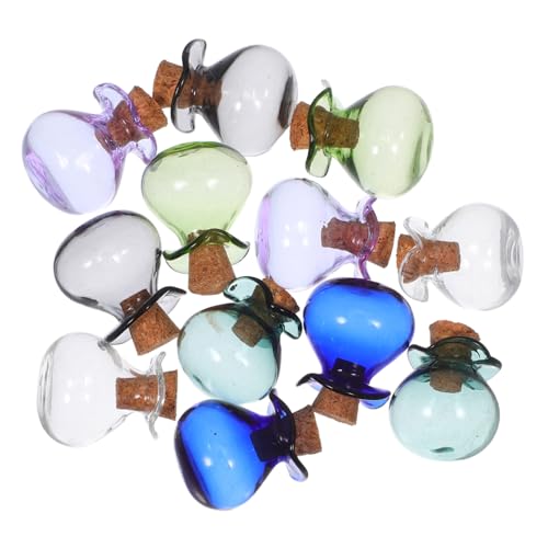 ELAYARD 12 Stück Kork Mini Hochzeit Kleine Fläschchen Wunsch DIY Projekte Akzente Büro Drift Glas Gastgeschenke Stopper Tisch Mit Klar Handwerk Winzige Dekoration Kunst Home Flaschen Für von ELAYARD