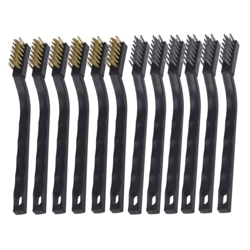 ELAYARD 12 Stück Teiliges Drahtbürsten mit Ergonomischem Griff Gebogenes Design für Einfache Rostentfernung Vielseitig Einsetzbar zur von Metallteilen und Engen Stellen ELAYARD 12 Stück Teiliges Drahtbürsten mit Ergonomischem Griff Gebogenes Design für Einfache Rostentfernung Vielseitig Einsetzbar zur von Metallteilen und Engen Stellen von ELAYARD