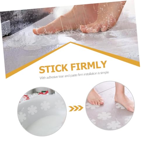 ELAYARD 12 Stück Teiliges Rutschfester Blüten Aufkleber Wasserfest Antirutsch Pads für Badewanne Badezimmer Fliesenaufkleber Dekorativ Sicher und Langlebig von ELAYARD