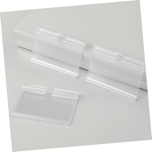 ELAYARD 120 Stück Teiliges Regal Etikettenhalter aus Robustem PVC mit Clip design Wiederverwendbar für Supermärkte Lager Einzelhandel Präsentation von Preisschildern und von ELAYARD