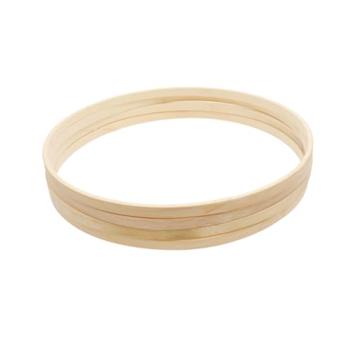 ELAYARD 13 Stk. Teiliges Holz Dreamcatcher Ringe Runde DIY Dekorationsrahmen Natürliche Handarbeitsringe für Traumfängerdekoration Stickrahmen und Makramee Bastelzubehör von ELAYARD