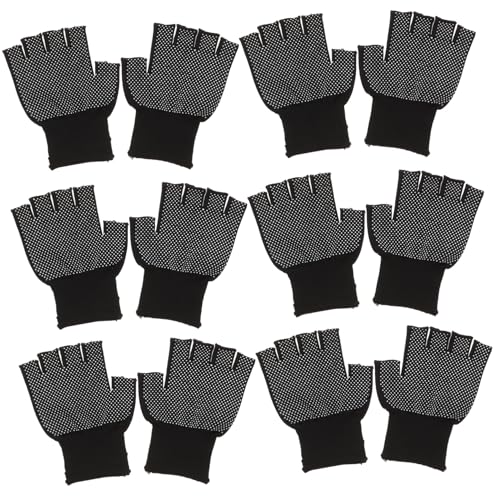 ELAYARD 15 Paare Halbfinger Arbeitshandschuhe aus Strapazierfähigem Nylon Rutschfest Atmungsaktiv Ergonomisch Geformt für Präzise Gewerbliche Feinarbeiten Unisex Schwarz ELAYARD 15 Paare Halbfinger Arbeitshandschuhe aus Strapazierfähigem Nylon Rutschfest Atmungsaktiv Ergonomisch Geformt für Präzise Gewerbliche Feinarbeiten Unisex Schwarz von ELAYARD