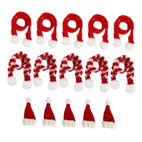 ELAYARD 15 Stück Teiliges Mini Weihnachtsmützen und Kleine Strickschals für Weinflaschen Festliche Flaschendeko Leicht und Tragbar für Weihnachtsfeiern und Tischdekoration ELAYARD 15 Stück Teiliges Mini Weihnachtsmützen und Kleine Strickschals für Weinflaschen Festliche Flaschendeko Leicht und Tragbar für Weihnachtsfeiern und Tischdekoration von ELAYARD