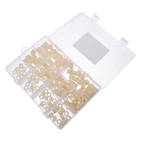 ELAYARD 150Stücke Nylon Unterlegscheiben Abstandshalter Teile Runde Schraubhülsen für Präzise Anwendungen für Controller Boards Elektronik Projekte Rostbeständig ELAYARD 150Stücke Nylon Unterlegscheiben Abstandshalter Teile Runde Schraubhülsen für Präzise Anwendungen für Controller Boards Elektronik Projekte Rostbeständig von ELAYARD