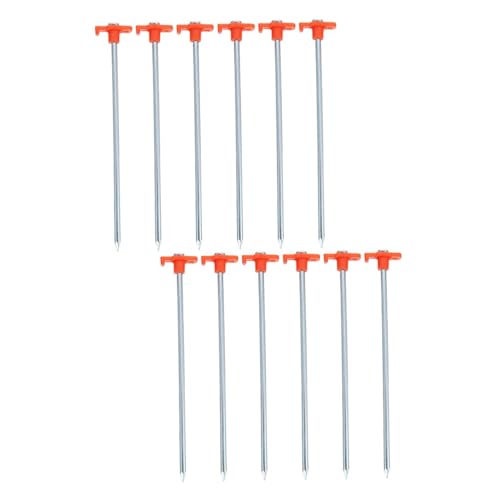 ELAYARD 16 Stück Teiliges Outdoor Zelt Heringe aus Robustem Stahl Extra Lang und Windfeste Zeltnägel für Hartboden Sand und EIS Vielseitige Zeltnägel für Camping Trekking Strand und ELAYARD 16 Stück Teiliges Outdoor Zelt Heringe aus Robustem Stahl Extra Lang und Windfeste Zeltnägel für Hartboden Sand und EIS Vielseitige Zeltnägel für Camping Trekking Strand und von ELAYARD