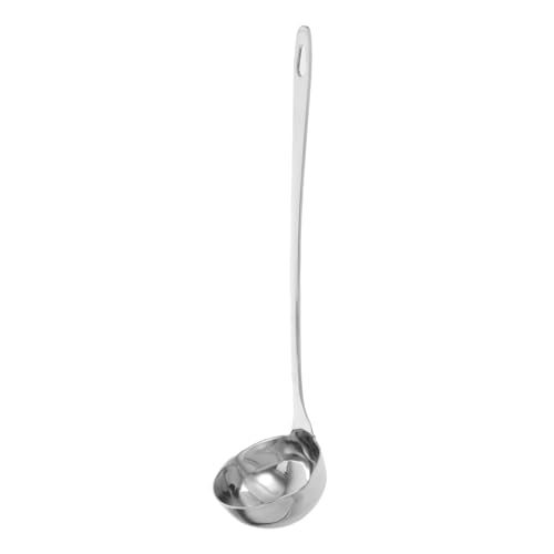 ELAYARD 1Stück Schöpfkelle mit Ausgießer Lange Suppenkelle für Rechts und für Suppen und Getränke Robust und Leicht zu Reinigen für Küche und Gastronomie von ELAYARD
