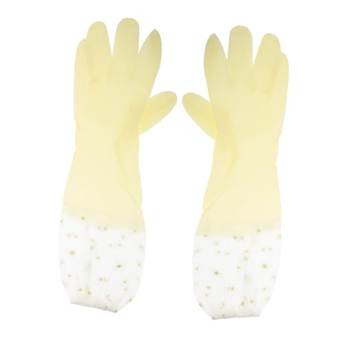 ELAYARD 2 Paare Lange Wiederverwendbare Gummihandschuhe für Spülen und Haushalt Rutschfest Flexibel Strapazierfähig Multifunktional für Küchenreinigung Geschirrspülen und Gartenarbeiten von ELAYARD