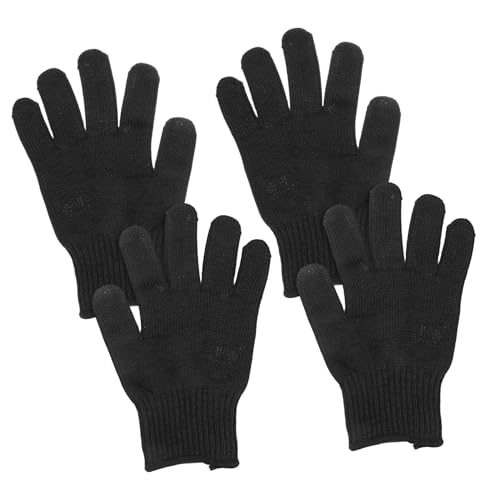 ELAYARD 2 Paare Schnittschutzhandschuhe aus Stahlseil Atmungsaktiv Schnittfest Vielseitige Arbeitshandschuhe für Outdoor Klettern und Schutz bei Scharfen Werkzeugen von ELAYARD