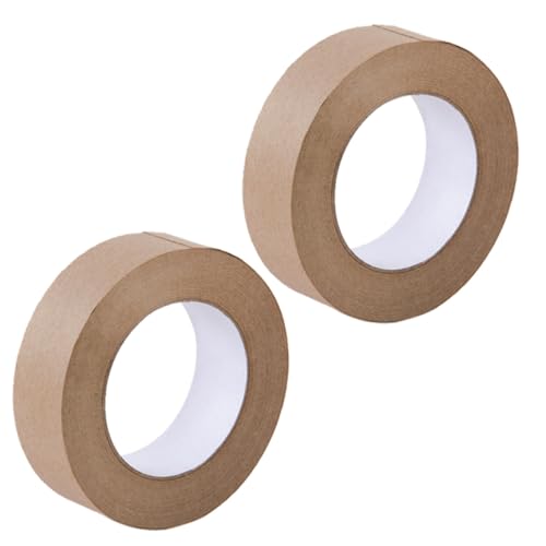 ELAYARD 2 Rollen Selbstklebendes Papier packband Breit Wasseraktiviertes Reißfestes Kraft packing tape Beschreibbar Stark Haftend zum Versiegeln und von Kartons ELAYARD 2 Rollen Selbstklebendes Papier packband Breit Wasseraktiviertes Reißfestes Kraft packing tape Beschreibbar Stark Haftend zum Versiegeln und von Kartons von ELAYARD