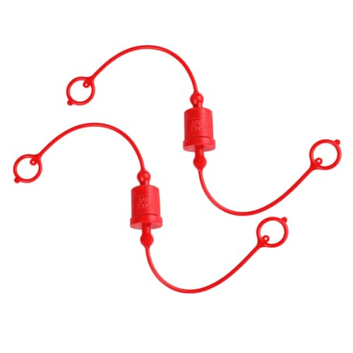 ELAYARD 2 Sätze Hydraulik Staubschutzkappe Npt Schnellkupplung Schutzkappe Hochtemperaturbeständig Dichtend Vielseitig Einsetzbar Schützt Hydraulische Verbindungen vor Schmutz und Leckage von ELAYARD