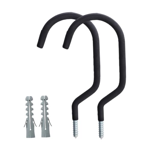 ELAYARD 2 Sätze Robuste Fahrrad Wandhalterung aus Stahl Platzsparender Schwerer Bike haken mit Expansionsschrauben Vielseitig für Wand Deckenmontage für Garage und Zuhause ELAYARD 2 Sätze Robuste Fahrrad Wandhalterung aus Stahl Platzsparender Schwerer Bike haken mit Expansionsschrauben Vielseitig für Wand Deckenmontage für Garage und Zuhause von ELAYARD