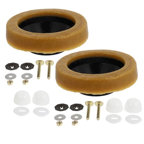 ELAYARD 2 Sätze Robustes Wc sitz Befestigungsset mit Dichtung und Schrauben Toilettensitz Montage Langlebige Toiletten Scharniere für Einfache Installation und Festen Halt von ELAYARD