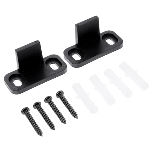 ELAYARD 2 Sätze Schiebetür Bodenführung Stopper Anodisierter Oberfläche Stabile Türstopper für Scheunentore Einfache Montage Kompatibel mit Allen Laufschienen Schiebetüren Langlebig und von ELAYARD