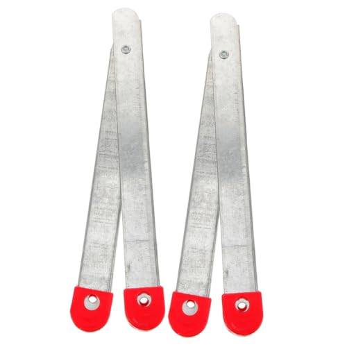 ELAYARD 2 Sätze Teiliges Klappenscharnier für Stehleitern Metall Scharnier Ersatzteil mit Zugstange Schrauben und Abdeckkappen Kompatibel mit Haushalts Fotoleitern Einfache Montage und von ELAYARD