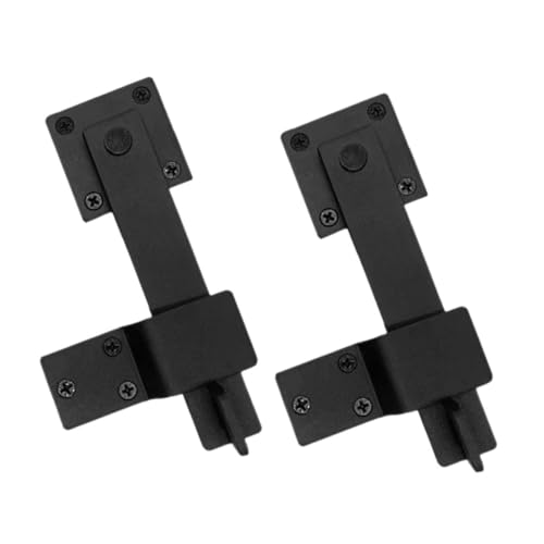 ELAYARD 2 Sätze Türschloss für Scheunentore Schwarz Türriegel Bolzenriegel für Zauntore Schiebetüren Einsetzbar mit Kompletter Montagehardware Einfache Installation von ELAYARD