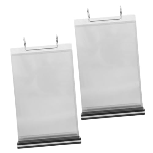 ELAYARD 2 Stück Acryl Menühalter mit Abnehmbarem Seitigem Flip Display für Tisch Transparenter Menüständer aus Langlebigem PP Vielseitiger Tischaufsteller für Restaurant und Supermarkt ELAYARD 2 Stück Acryl Menühalter mit Abnehmbarem Seitigem Flip Display für Tisch Transparenter Menüständer aus Langlebigem PP Vielseitiger Tischaufsteller für Restaurant und Supermarkt von ELAYARD