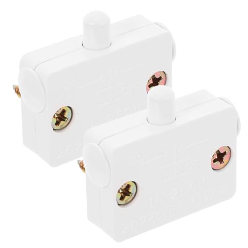 ELAYARD 2 Stück Automatischer Türkontaktschalter Schranklicht mit Touch bedienung Robuster Push button Schalter für Innenschrankbeleuchtung Effiziente Lichtsteuerung bei Türöffnung von ELAYARD