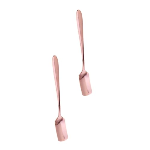 ELAYARD 2 Stück Edelstahl Dessertlöffel Rosenvergoldet Servierlöffel für Eiscreme und Dessert Glatte Oberfläche Leicht zu Reinigen für Haushalt Tee und Feiern ELAYARD 2 Stück Edelstahl Dessertlöffel Rosenvergoldet Servierlöffel für Eiscreme und Dessert Glatte Oberfläche Leicht zu Reinigen für Haushalt Tee und Feiern von ELAYARD