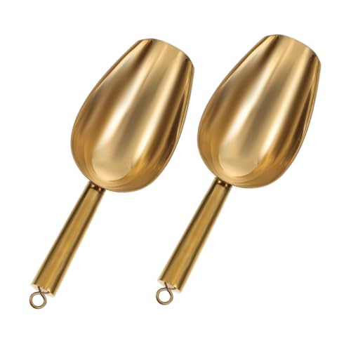 ELAYARD 2 Stück Edelstahl Eisschaufel Leichte Kompakte Eiswürfelschaufeln mit Ergonomischem Griff für Küche Bar Süßigkeiten Getreide Nüsse und Haustierfutter Praktische Aufhängung ELAYARD 2 Stück Edelstahl Eisschaufel Leichte Kompakte Eiswürfelschaufeln mit Ergonomischem Griff für Küche Bar Süßigkeiten Getreide Nüsse und Haustierfutter Praktische Aufhängung von ELAYARD