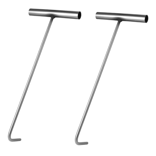 ELAYARD 2 Stück Edelstahl Schachthaken T förmig Rostfrei Korrosionsbeständig Hebehaken für Kanaldeckel Abflussdeckel Schwerlast Manhole Lifting Tool ELAYARD 2 Stück Edelstahl Schachthaken T förmig Rostfrei Korrosionsbeständig Hebehaken für Kanaldeckel Abflussdeckel Schwerlast Manhole Lifting Tool von ELAYARD
