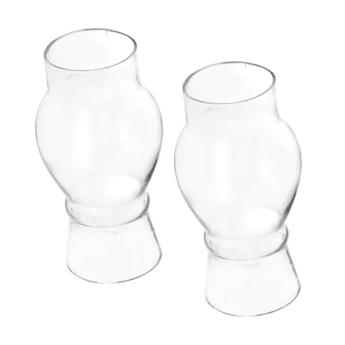 ELAYARD 2 Stück Glaslampenschirm Ersatz für Petroleumlampe Klares Glas Öl Lampenschirm Kompatibel mit Alten Öllampen Installieren Langlebiges Vintage zubehör für Nostalgische Wohnkultur ELAYARD 2 Stück Glaslampenschirm Ersatz für Petroleumlampe Klares Glas Öl Lampenschirm Kompatibel mit Alten Öllampen Installieren Langlebiges Vintage zubehör für Nostalgische Wohnkultur von ELAYARD