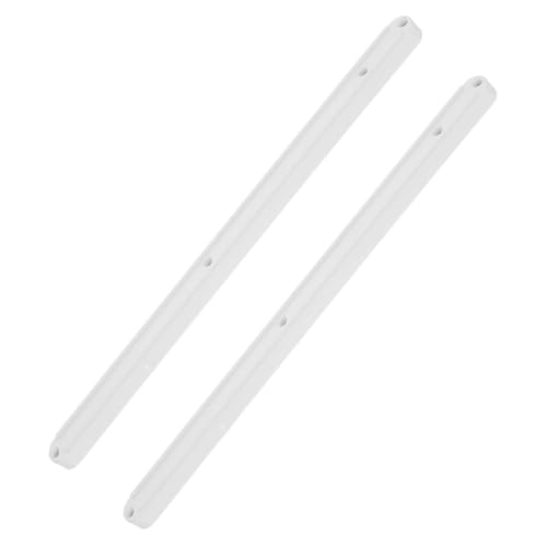 ELAYARD 2 Stück Kunststoff Schubladenführung Weiß Geräuschlos Langlebig Leicht zu Montieren Voll Ausziehbare Schienen für Küchenschrank und Kleiderschrank von ELAYARD