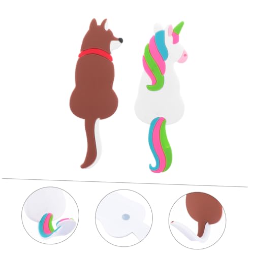 ELAYARD 2 Stück Magnetischer Kühlschrankhaken Cartoon Tiermotiv Flexibel Biegsam aus Silikon Starker Haftkraft Kratzfrei Einfach Abnehmbar für Küche Büro Wohnung Ordnungshelfer ELAYARD 2 Stück Magnetischer Kühlschrankhaken Cartoon Tiermotiv Flexibel Biegsam aus Silikon Starker Haftkraft Kratzfrei Einfach Abnehmbar für Küche Büro Wohnung Ordnungshelfer von ELAYARD