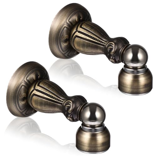 ELAYARD 2 Stück Magnetischer Türstopper aus Robustem Eisen mit Antiker Electroplating oberfläche Wand Bodenmontierbar Vielseitig für Türen Schränke im Haushalt Büro und Hotel Geeignet von ELAYARD