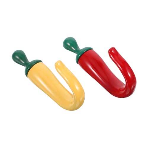 ELAYARD 2 Stück Metall Garderobenhaken in Paprika-form Vintage Zinklegierung Wandhaken Dekorative Langlebige Wandhalterungen für Jacken Schlüssel Taschen Platzsparend für Flur Küche von ELAYARD