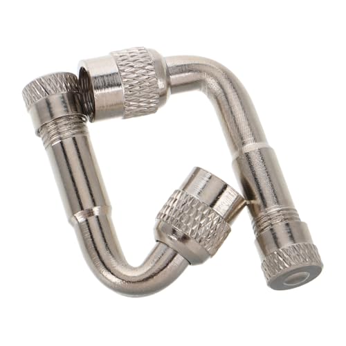 ELAYARD 2 Stück Reifenventilverlängerung Chromierte Luftventilverlängerung für Auto Lkw Fahrrad Robuste Ventilschaftverlängerung für Einfaches Aufpumpen von ELAYARD