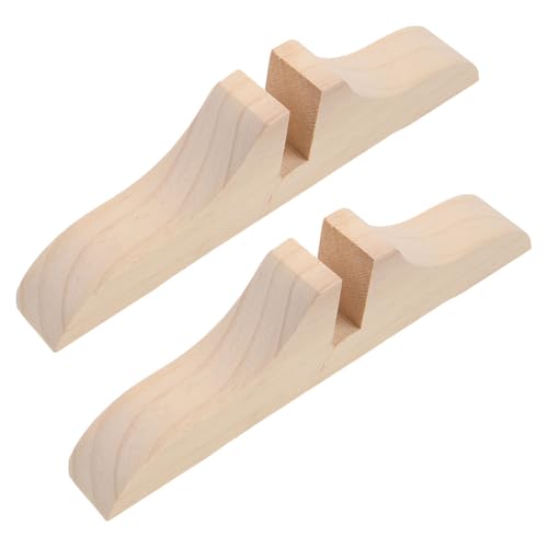 ELAYARD 2 Stück Stabile Raumteiler Basisständer aus Holz Halter Füße für Bildschirm Paraventständer Kompakt Vielseitig Einsetzbar für Wohn Büro Hotelbereiche von ELAYARD