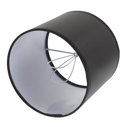 ELAYARD 2 Stück Stoff lampenschirme Schwarz Ersatz Lampenschirm für Tisch Stehleuchten Weiches Licht Modern Einfaches Design Wohnzimmer Schlafzimmer von ELAYARD