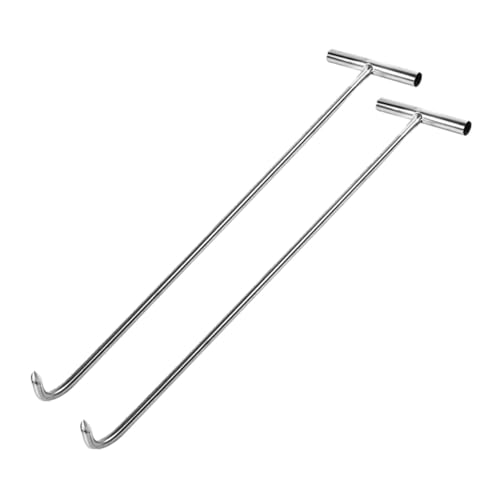 ELAYARD 2 Stück T Haken Manhole Cover Lifter Schachtdeckelheber Langlebig Rostfrei Vielseitig für Kanaldeckel Rollläden und Schiebetüren ELAYARD 2 Stück T Haken Manhole Cover Lifter Schachtdeckelheber Langlebig Rostfrei Vielseitig für Kanaldeckel Rollläden und Schiebetüren von ELAYARD