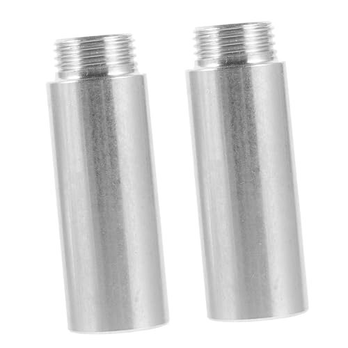 ELAYARD 2 Stück Teiliges Duschkopf Verlängerungsset Edelstahl Wasserrohr Anschluss mit Innen Außengewinde Robustes Duschkopf Verlängerungsarmatur für Einfache Installation im Badezimmer von ELAYARD