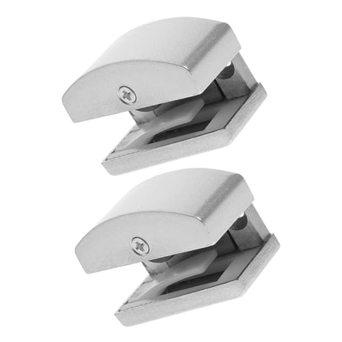 ELAYARD 2 Stück Teiliges Duschtür Bodenführung aus Aluminiumlegierung und Gummi Verstellbare Schiebetür Stopper für Glasduschtüren Einfache Montage Geeignet für Badezimmer Schlafzimmer ELAYARD 2 Stück Teiliges Duschtür Bodenführung aus Aluminiumlegierung und Gummi Verstellbare Schiebetür Stopper für Glasduschtüren Einfache Montage Geeignet für Badezimmer Schlafzimmer von ELAYARD