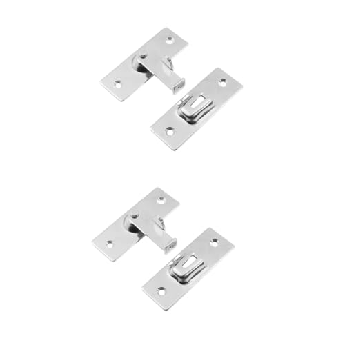 ELAYARD 2 Stück Teiliges Edelstahl Schiebetür Latch Schloss mit Riegel Langlebiger Türriegel für Innen und Außen Robustes Sicherheitsverschluss mit Schraubenbefestigung Geeignet für ELAYARD 2 Stück Teiliges Edelstahl Schiebetür Latch Schloss mit Riegel Langlebiger Türriegel für Innen und Außen Robustes Sicherheitsverschluss mit Schraubenbefestigung Geeignet für von ELAYARD