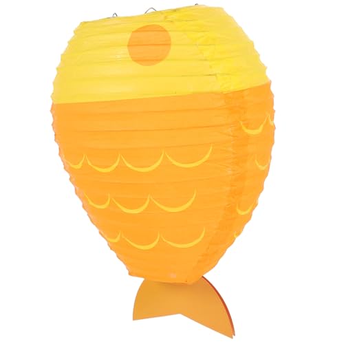 ELAYARD 2 Stück Teiliges Fischförmige Papierlaternen zum Hängen Kreative Dekoration für Party Kinderzimmer Festival Geburtstagsfeier Einfache Aufhängung Gelb ELAYARD 2 Stück Teiliges Fischförmige Papierlaternen zum Hängen Kreative Dekoration für Party Kinderzimmer Festival Geburtstagsfeier Einfache Aufhängung Gelb von ELAYARD