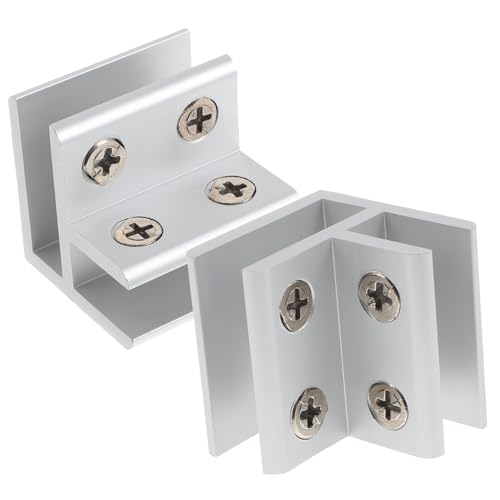 ELAYARD 2 Stück Teiliges Glasclip aus Aluminiumlegierung Korrosionsbeständige Möbelhalterung für Glasplatten Geeignet für Treppengeländer Gartenzäune und Vitrinen Langlebige ELAYARD 2 Stück Teiliges Glasclip aus Aluminiumlegierung Korrosionsbeständige Möbelhalterung für Glasplatten Geeignet für Treppengeländer Gartenzäune und Vitrinen Langlebige von ELAYARD