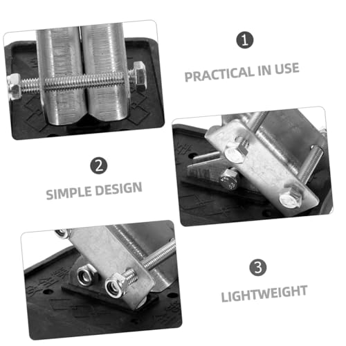 ELAYARD 2 Stück Teiliges Leiterfußschutz aus Dickem Gummi und Robustem Eisen Rutschfeste Stoßdämpfende Leiterfüße mit Flexiblem Klappbarem Design für Sichere Nutzung und Bodenschonenden ELAYARD 2 Stück Teiliges Leiterfußschutz aus Dickem Gummi und Robustem Eisen Rutschfeste Stoßdämpfende Leiterfüße mit Flexiblem Klappbarem Design für Sichere Nutzung und Bodenschonenden von ELAYARD