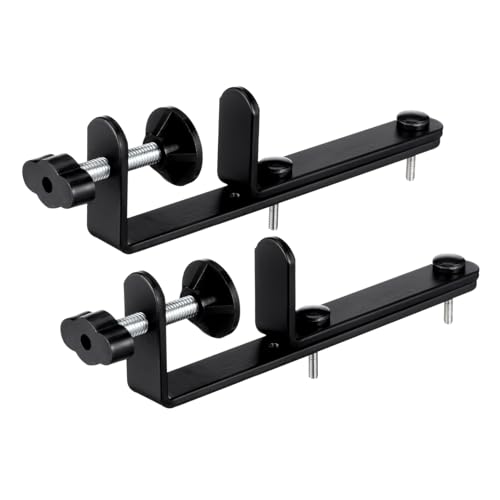 ELAYARD 2 Stück Teiliges Pegboard Tischhalterung aus Robustem Eisen Verschleißfest Beschichtet Stabile und Werkzeugfreie Montage Vielseitiger Pegboard Tischverbinder für Desktop und von ELAYARD