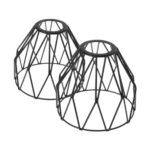 ELAYARD 2 Stück Teiliges Schmiedeeisen Lampenschirm Geometrischer Lampenschutz für Pendelleuchte Dekorativer Lichtschutz für Wohnzimmer Restaurant und Bar Schlichtes Design Robuste ELAYARD 2 Stück Teiliges Schmiedeeisen Lampenschirm Geometrischer Lampenschutz für Pendelleuchte Dekorativer Lichtschutz für Wohnzimmer Restaurant und Bar Schlichtes Design Robuste von ELAYARD